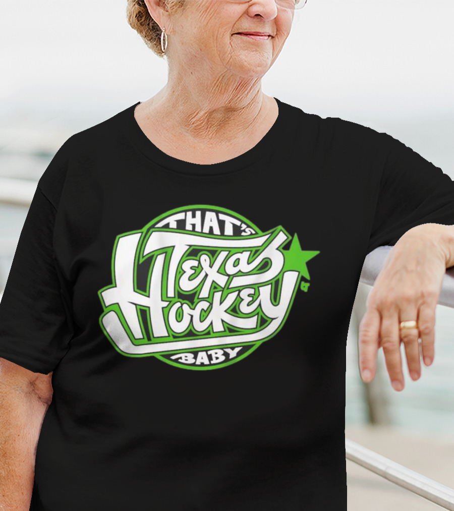 That's Texas Hockey Baby Bold Green Star T-Shirt