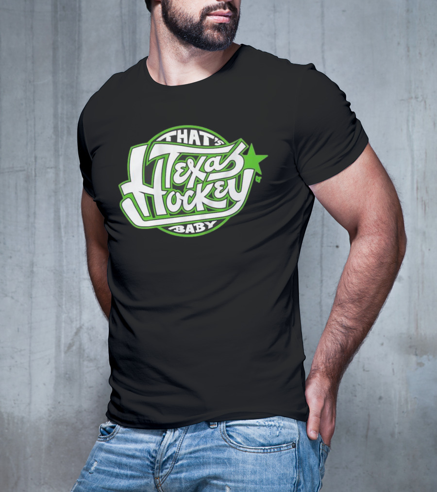 That's Texas Hockey Baby Bold Green Star T-Shirt
