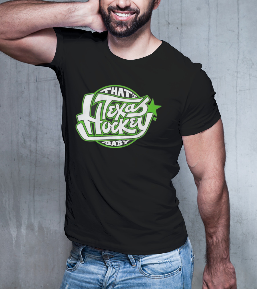 That's Texas Hockey Baby Bold Green Star T-Shirt