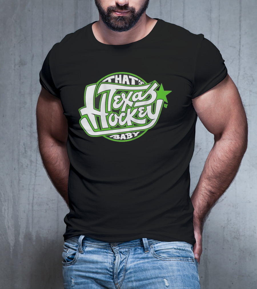 That's Texas Hockey Baby Bold Green Star T-Shirt