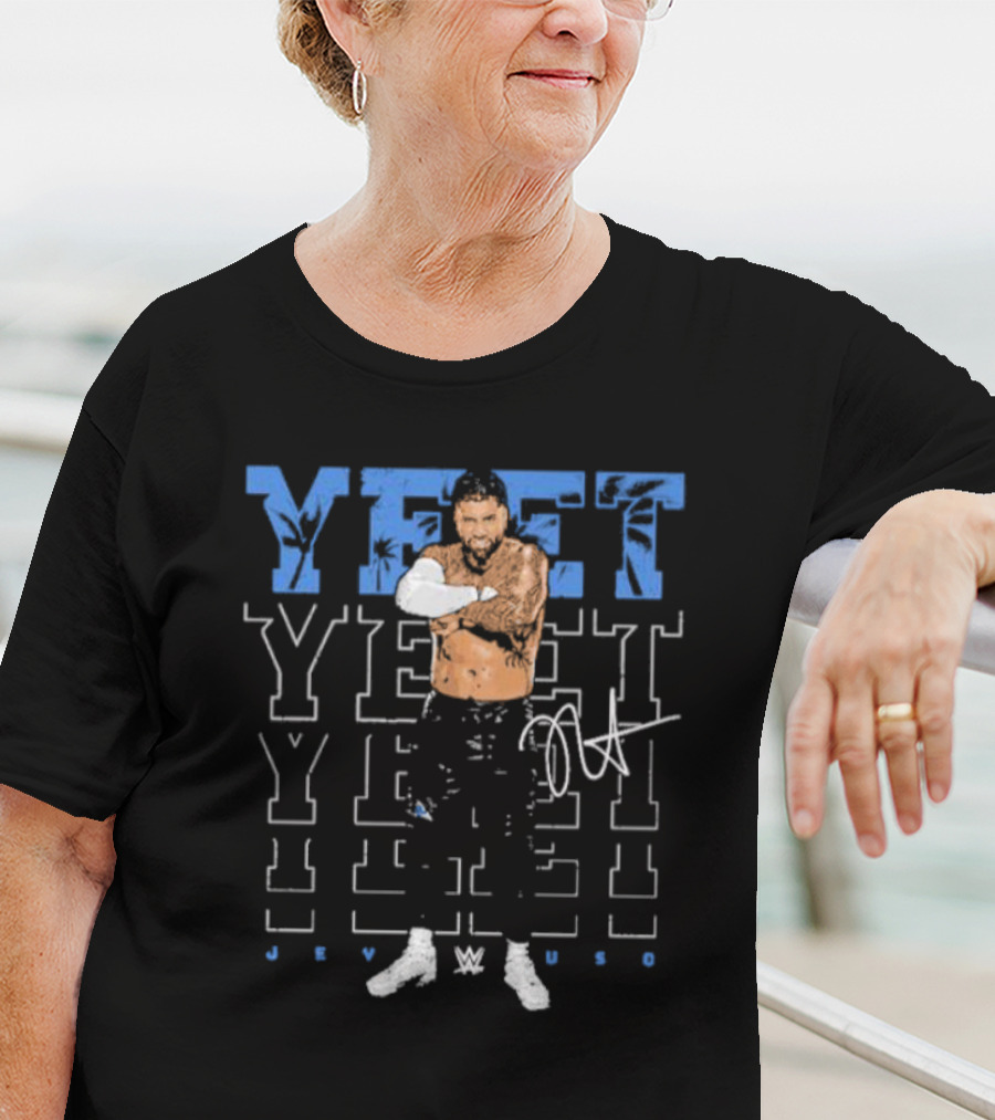 Jey Uso WWE YEET Signature 500 Level Black T-Shirt