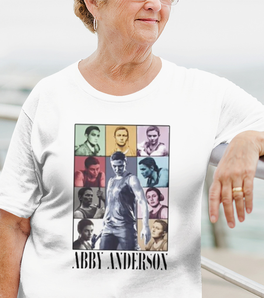 Abby Anderson Iconic Character Portrait Collage T-Shirt