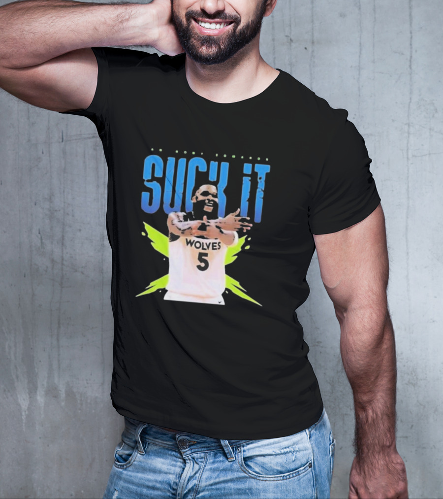 Anthony Edwards Wolves Basketball Suck It T-Shirt