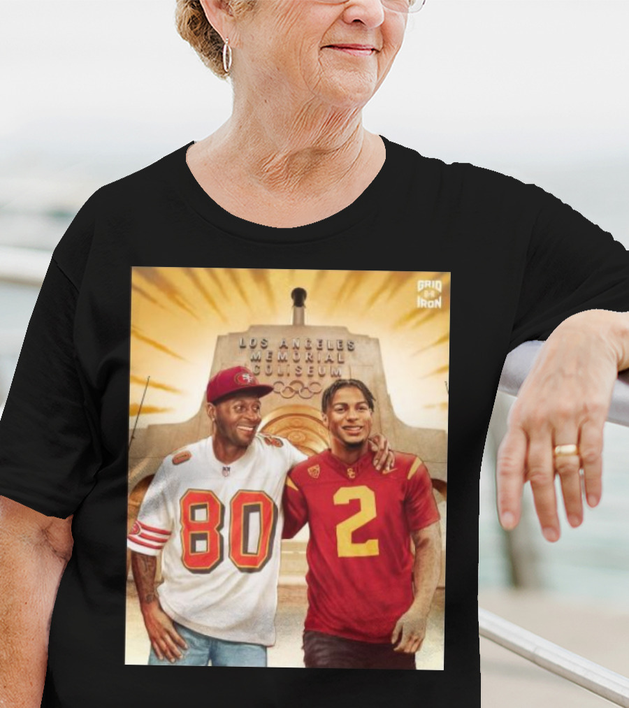 Gridiron Los Angeles Memorial Coliseum Football Legacy 80 2 T-Shirt