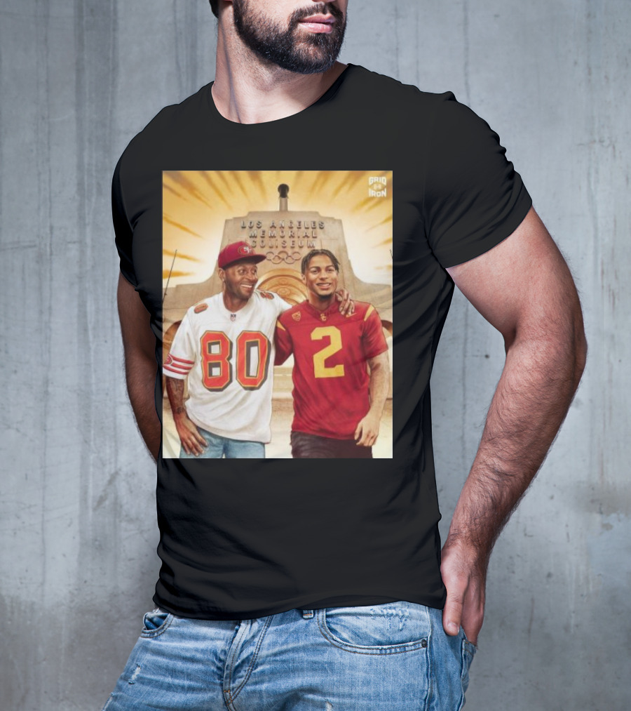 Gridiron Los Angeles Memorial Coliseum Football Legacy 80 2 T-Shirt