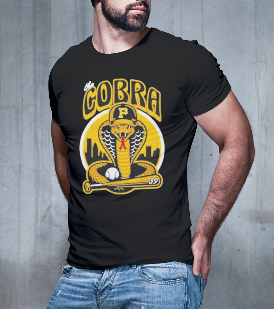 The Cobra Pittsburgh Pirates Baseball Bat City Skyline 39 T-Shirt