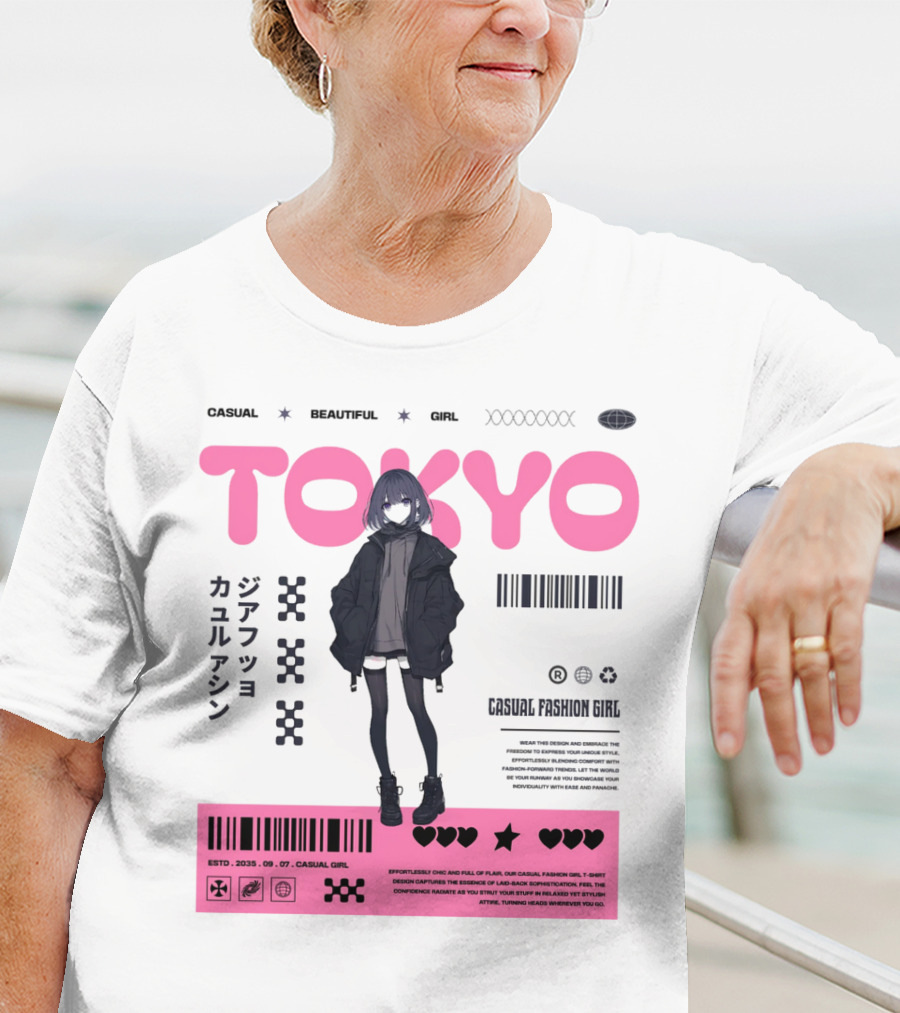 TOKYO Casual Beautiful Girl 2035 T-Shirt