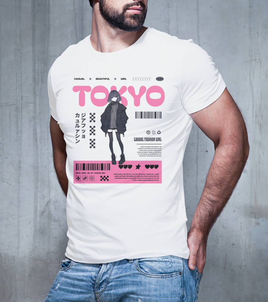 TOKYO Casual Beautiful Girl 2035 T-Shirt