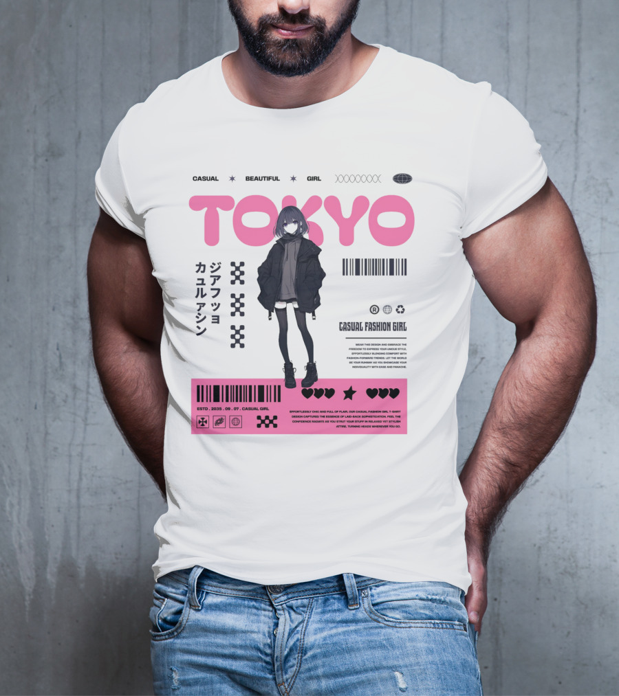 TOKYO Casual Beautiful Girl 2035 T-Shirt
