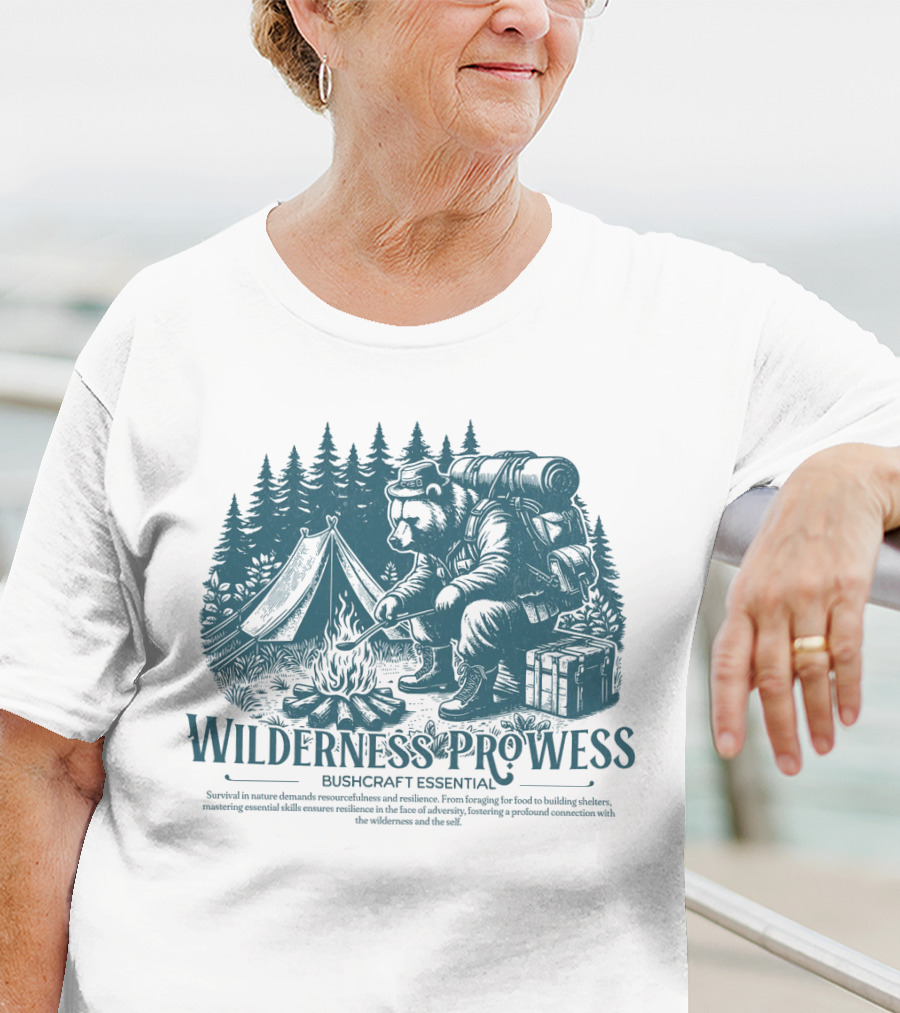 Wilderness Prowess Bushcraft Essential Survival In Nature Canvas T-Shirt