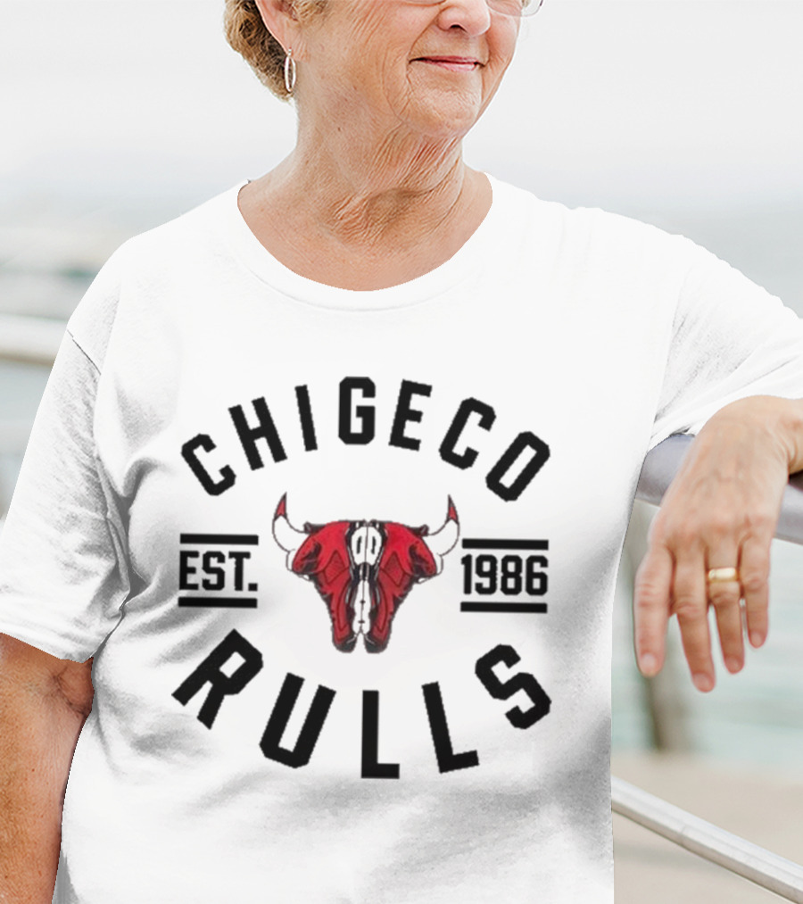 Chigeco Rulls Est 1986 Red Bull Head T-Shirt