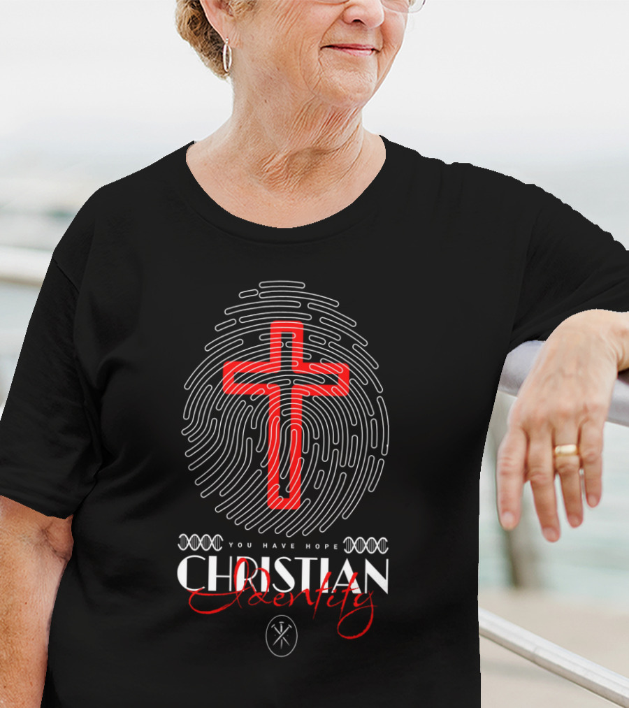 Chistian Identity You Have Hope Fingerprint Cross T-Shirt