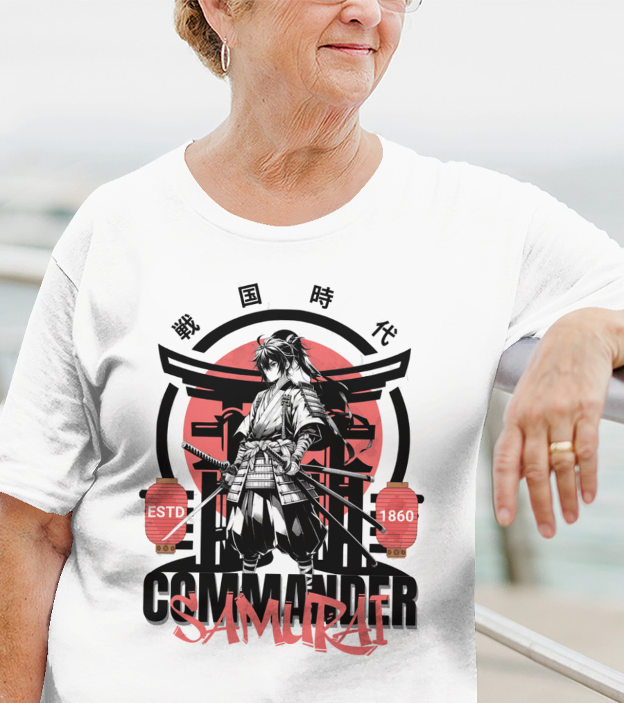 Commander Samurai ESTD 1860 Sengoku Jidai T-Shirt