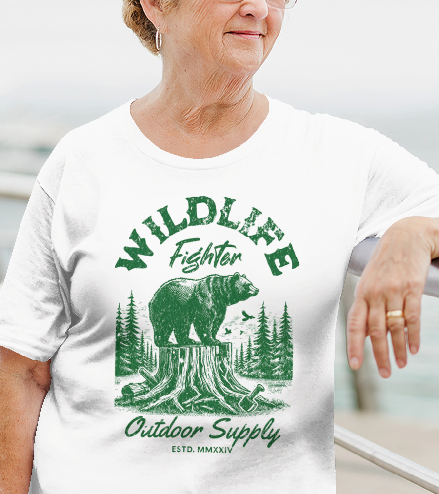 WILDLIFE FIGHTER OUTDOOR SUPPLY ESTD. MMXXIV T-Shirt