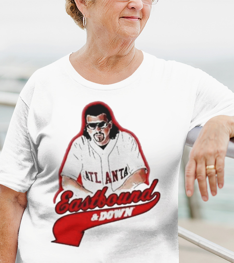 Atlanta Eastbound And Down Retro Baseball T-Shirt