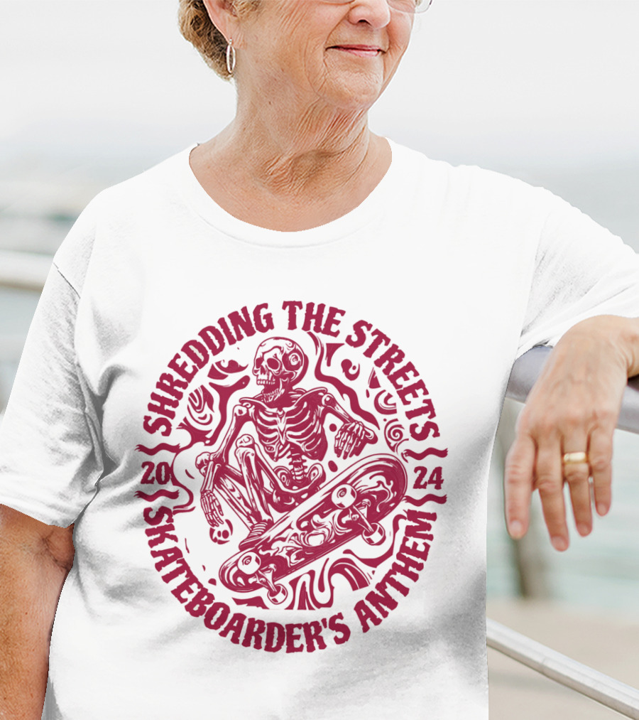 Shredding The Streets Skateboarder's Anthem T-Shirt