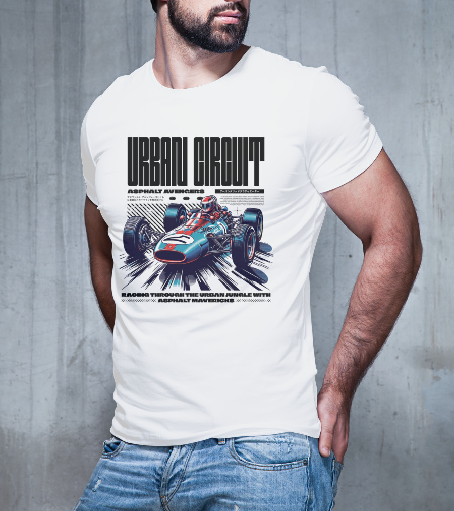 URBAN CIRCUIT ASPHALT AVENGERS RACING THROUGH THE URBAN JUNGLE WITH ASPHALT MAVERICKS T-Shirt