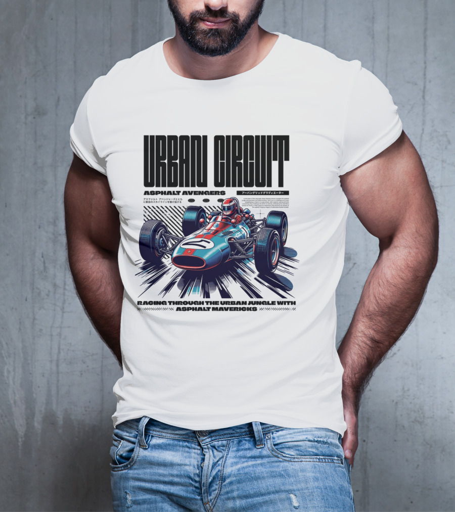 URBAN CIRCUIT ASPHALT AVENGERS RACING THROUGH THE URBAN JUNGLE WITH ASPHALT MAVERICKS T-Shirt