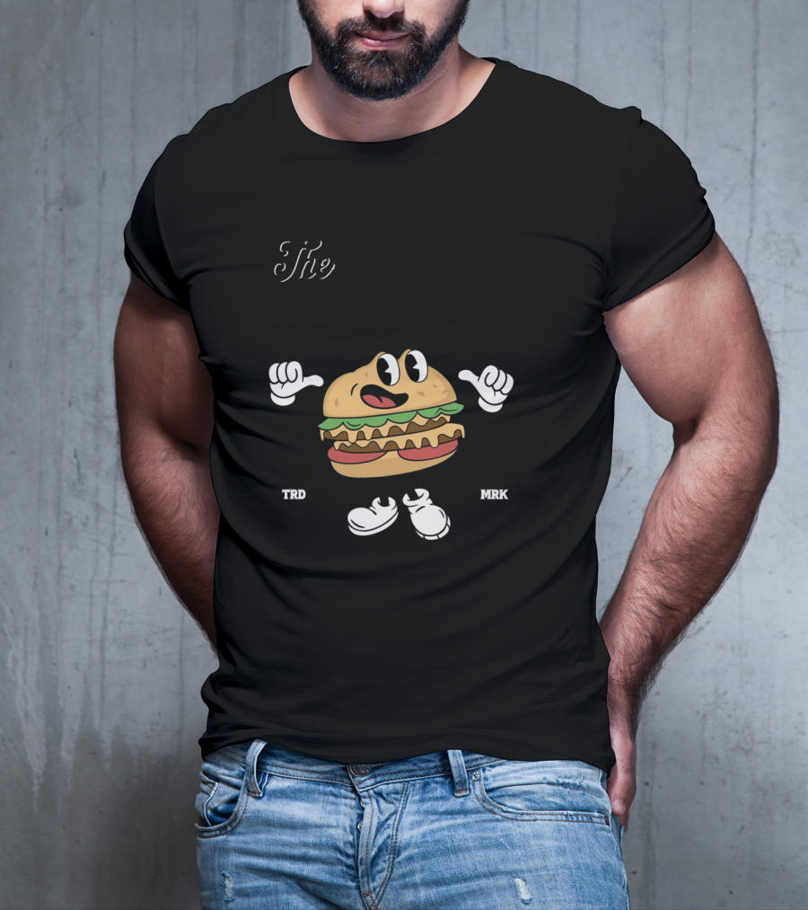 The Smile Motion Happy Bites Burger Mascot T-Shirt