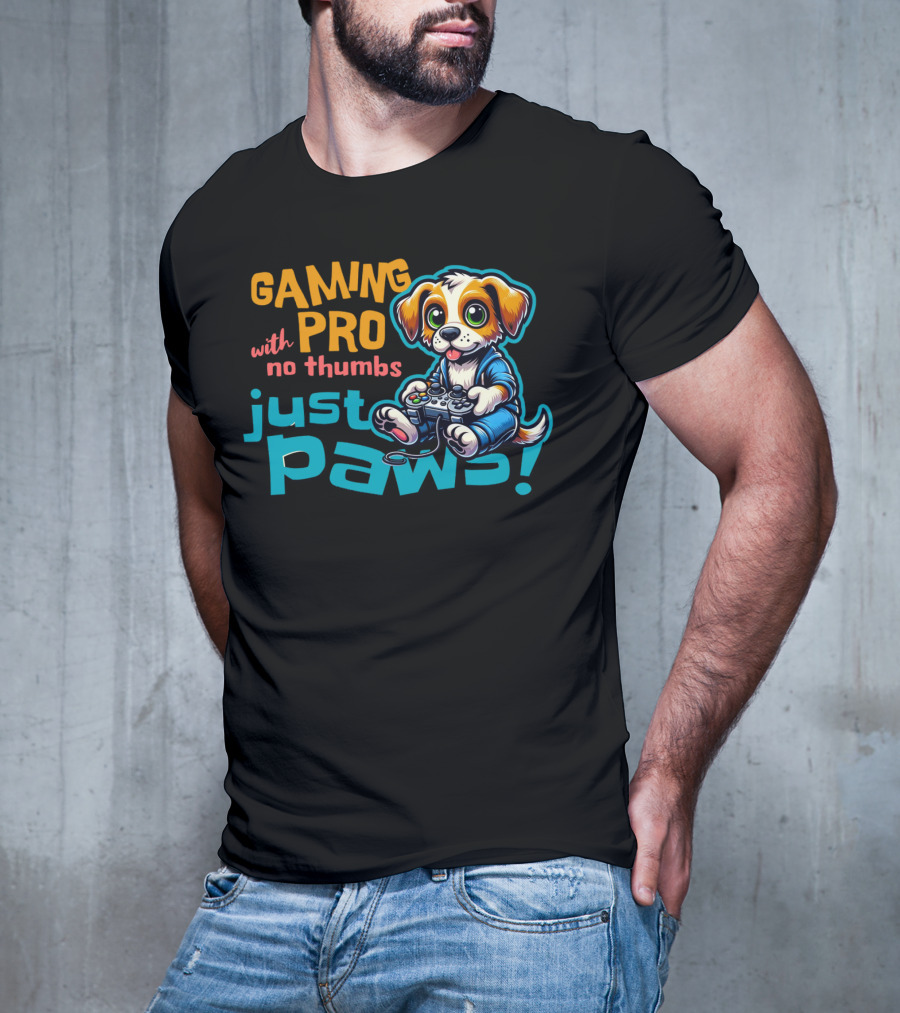 GAMING PRO With No Thumbs Just Paws T-Shirt