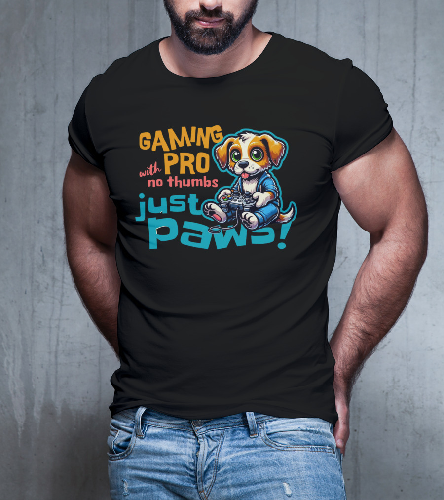 GAMING PRO With No Thumbs Just Paws T-Shirt
