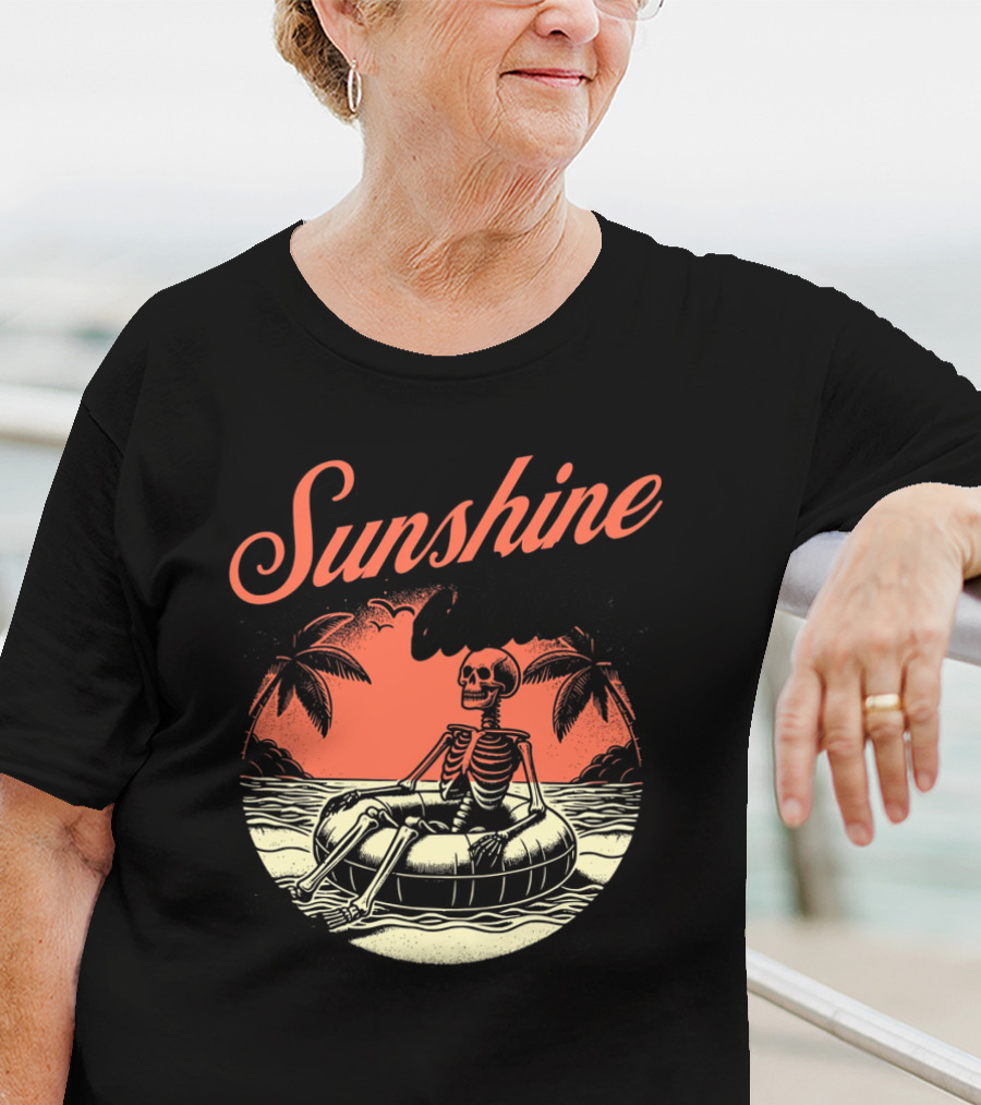 Sunshine State Skeleton Vacation Beach Club T-Shirt