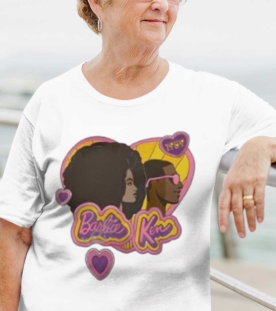Barbie Ken 1959 New Movie Retro Heart Icons T-Shirt