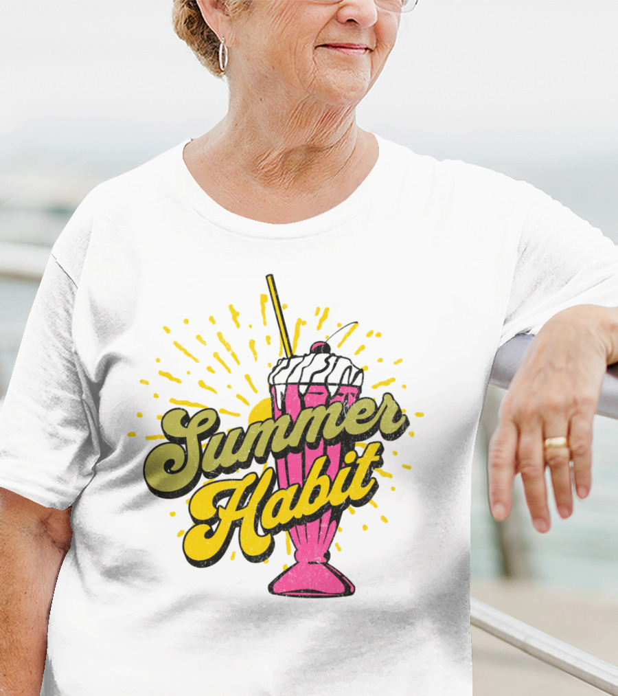 Summer Habit Vibrant Milkshake Burst T-Shirt