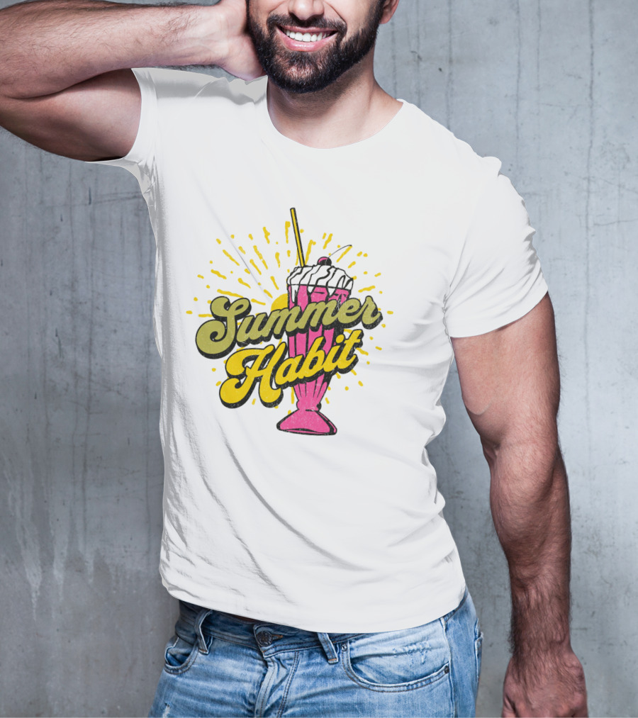 Summer Habit Vibrant Milkshake Burst T-Shirt