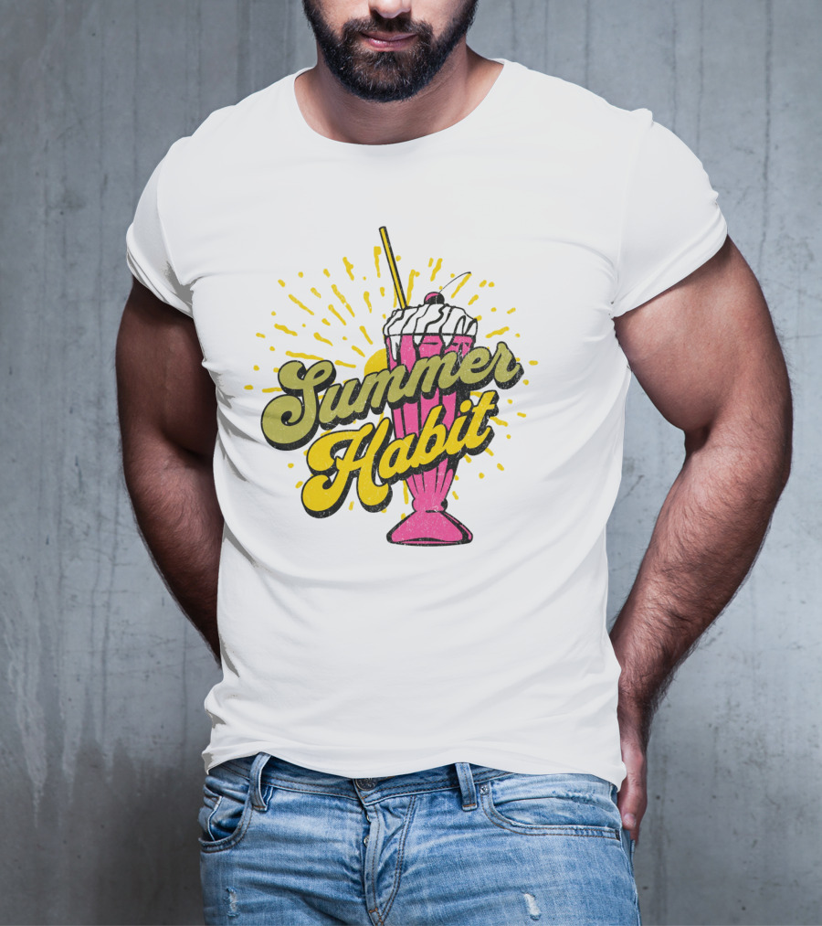 Summer Habit Vibrant Milkshake Burst T-Shirt