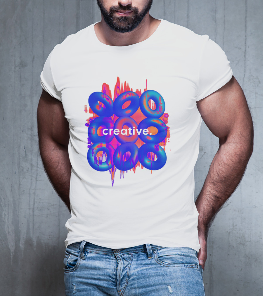 Creative Vivid Rings With Abstract Waveforms T-Shirt
