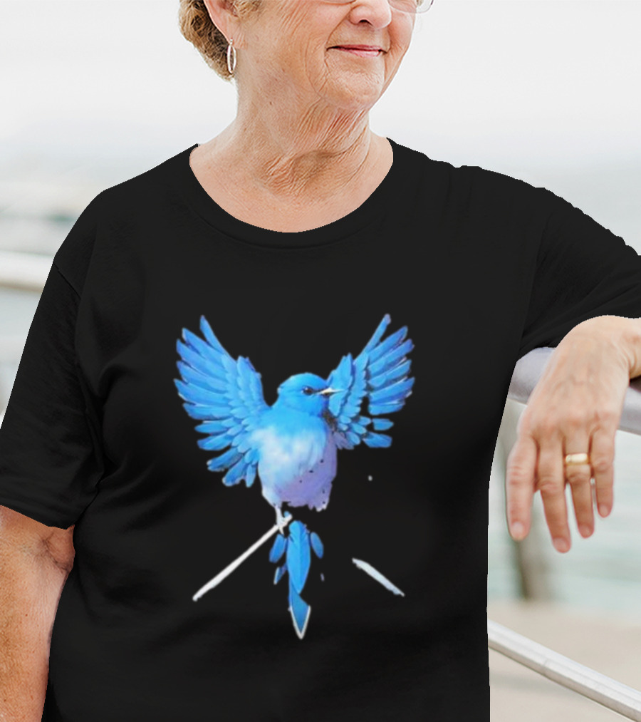 Flight Of Blue Bird T-Shirt