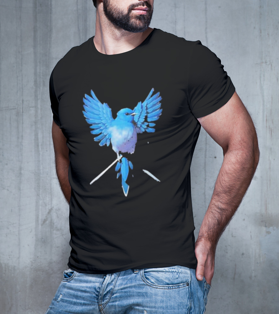 Flight Of Blue Bird T-Shirt