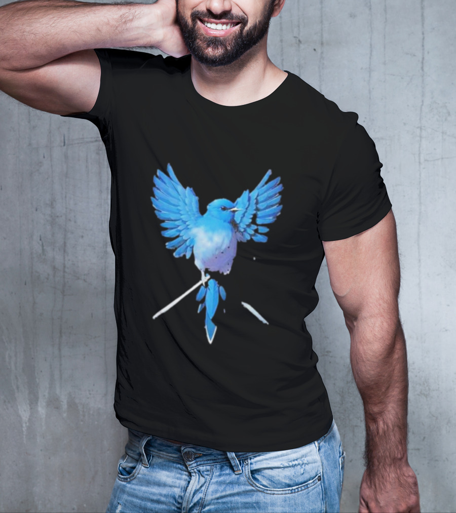 Flight Of Blue Bird T-Shirt