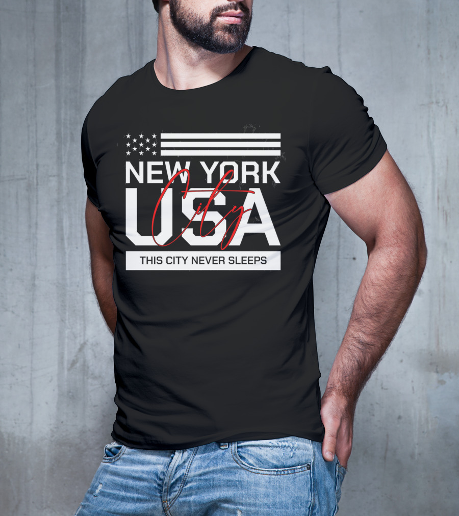 New York City USA This City Never Sleeps T-Shirt