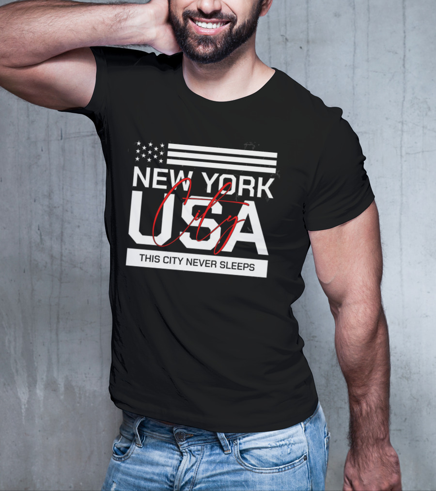 New York City USA This City Never Sleeps T-Shirt