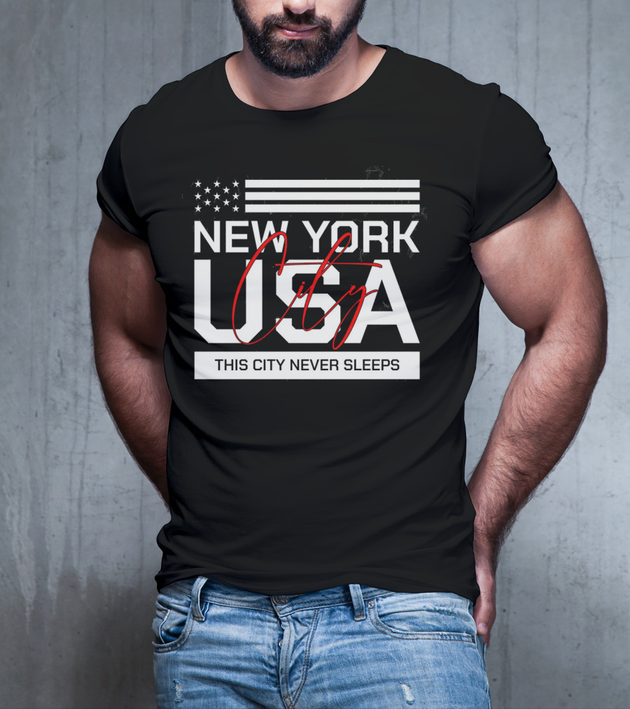 New York City USA This City Never Sleeps T-Shirt