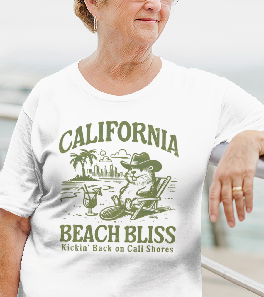California Beach Bliss Kickin' Back On Cali Shores T-Shirt