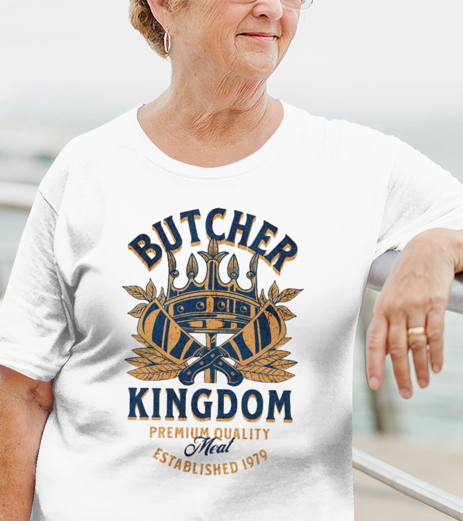 Butcher Kingdom Meat Royal Established 1979 T-Shirt