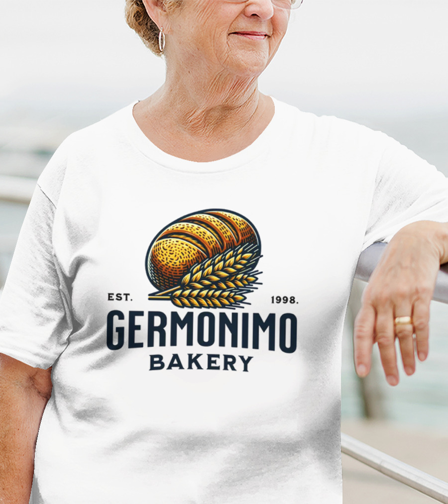 Germonimo Bakery Est. 1998 Vintage Bread Loaf And Wheat T-Shirt