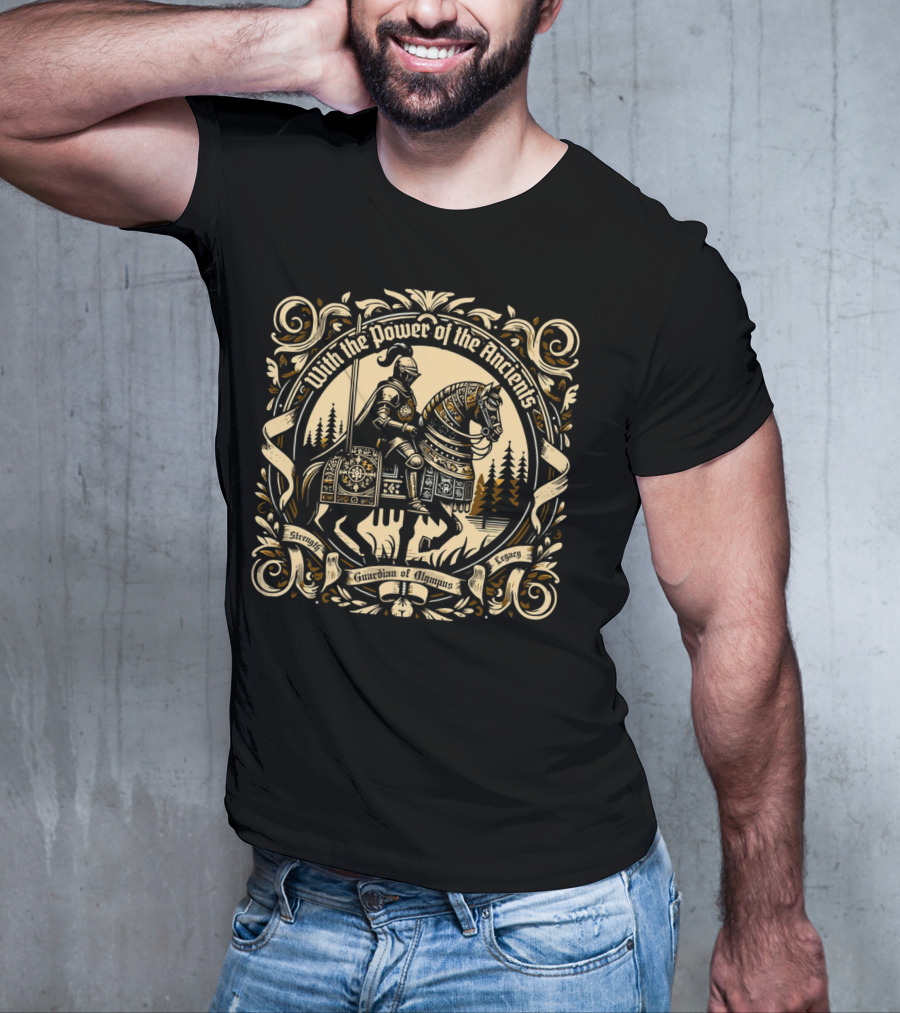 With The Power Of The Ancients Guardian Of Olympus Strength Legacy T-Shirt