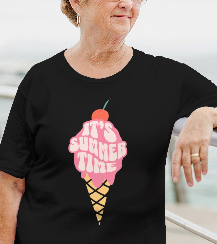 It’s Summer Time Cherry Ice Cream Cone T-Shirt