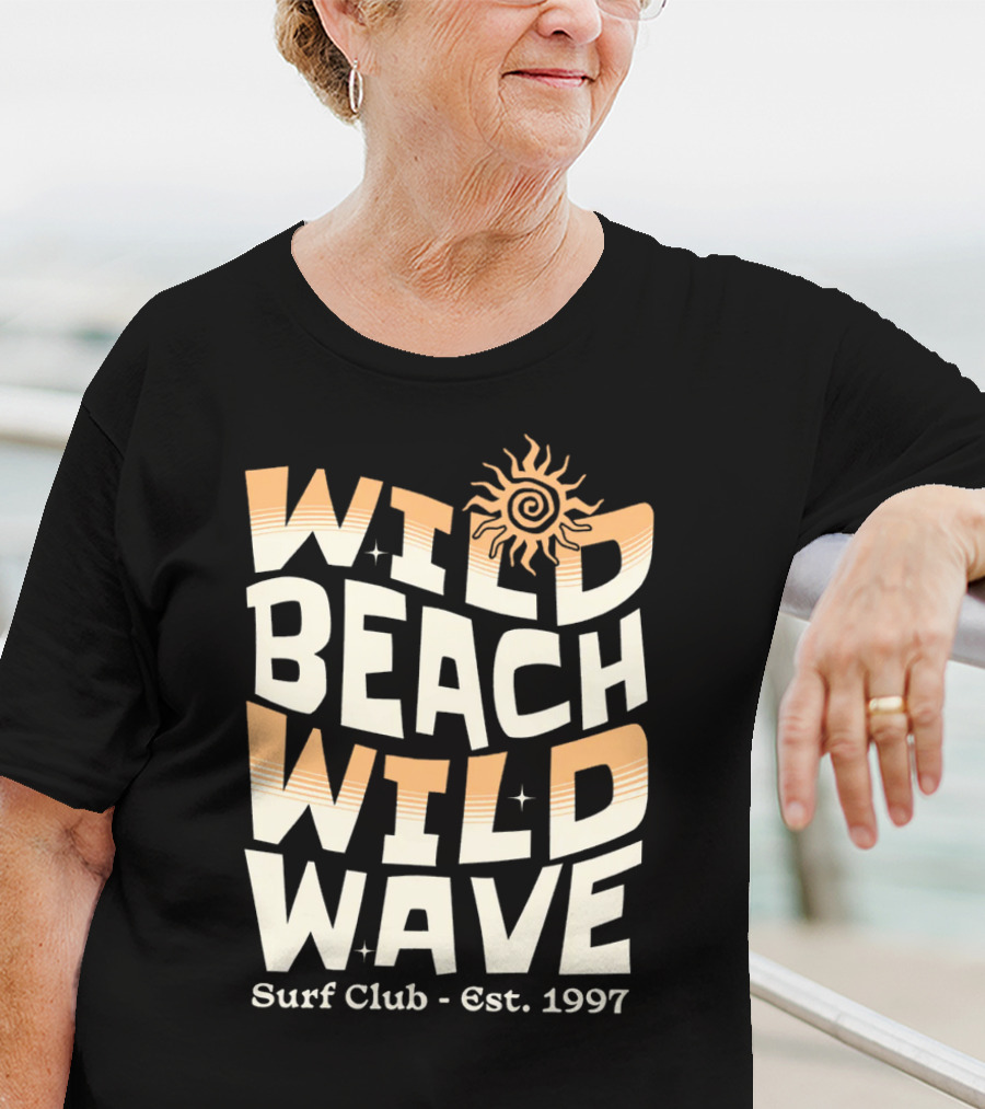 Wild Beach Wild Wave Surf Club Est. 1997 Vintage T-Shirt