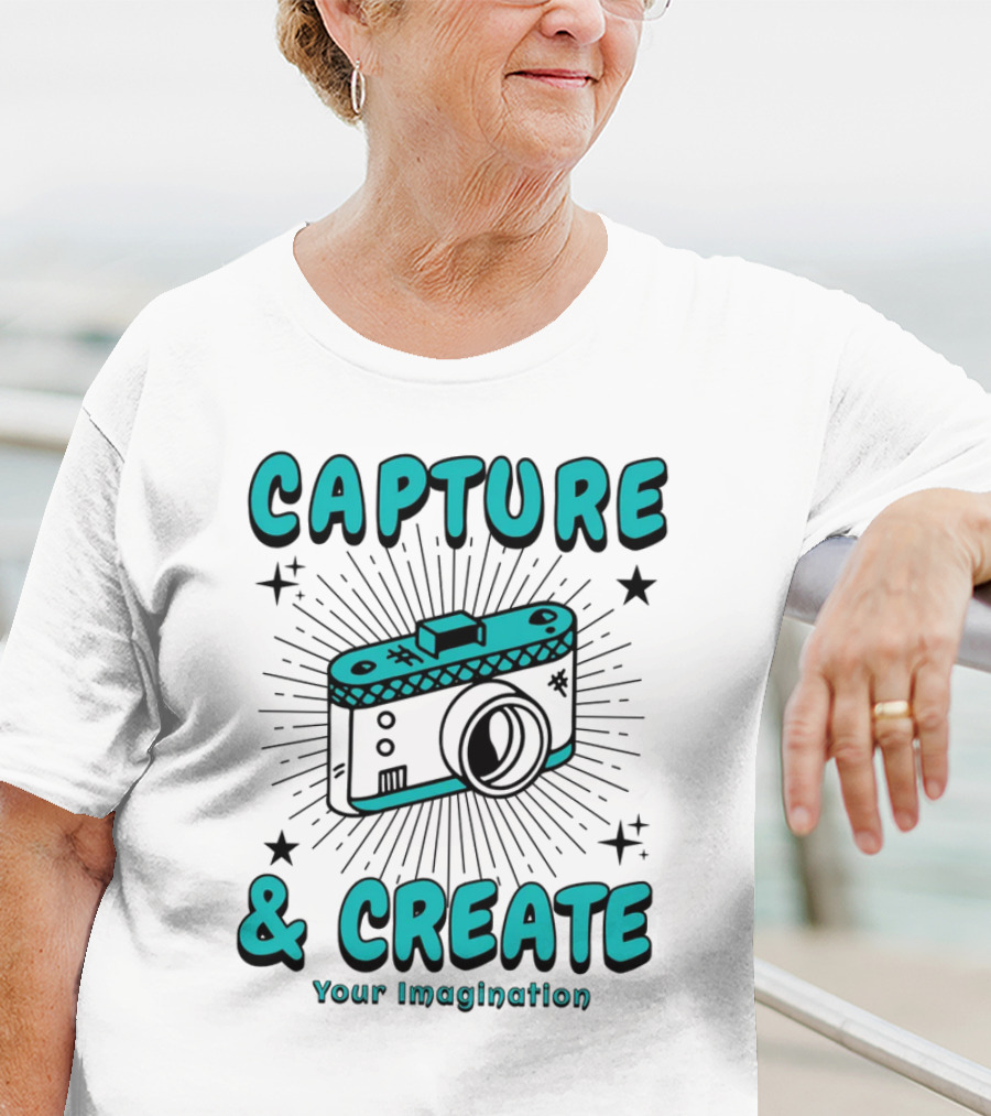 Capture And Create Your Imagination Camera T-Shirt