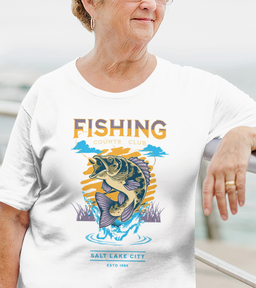 Fishing Country Club Salt Lake City Estd 1986 T-Shirt