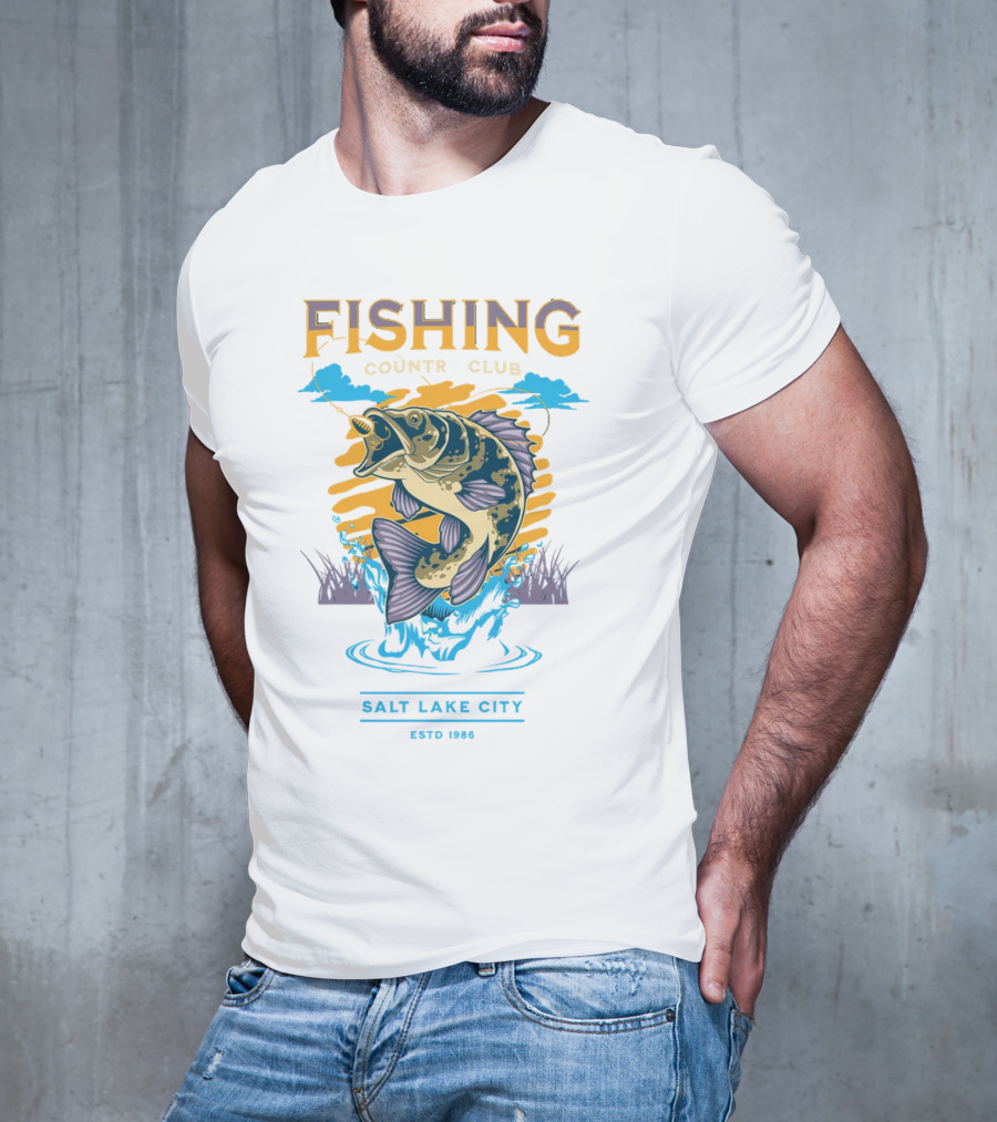 Fishing Country Club Salt Lake City Estd 1986 T-Shirt