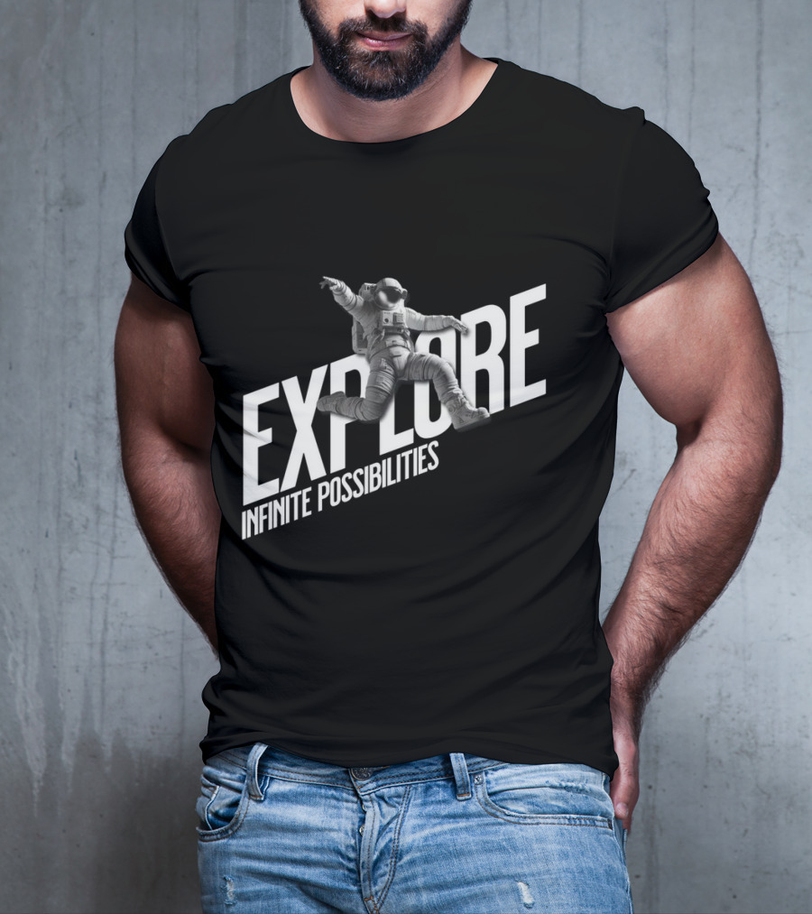 Explore Infinite Possibilities Astronaut T-Shirt