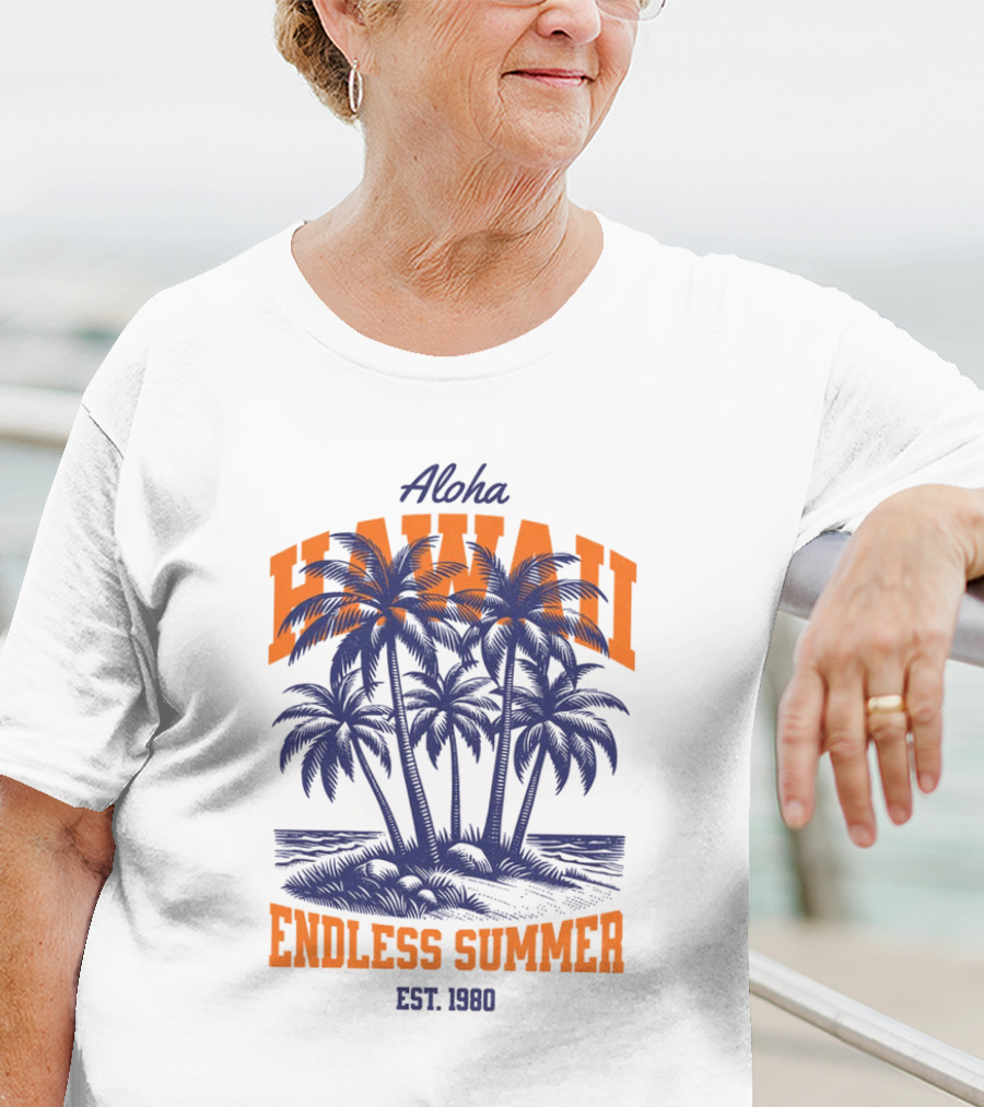 Aloha Hawaii Endless Summer Est 1980 Vintage T-Shirt