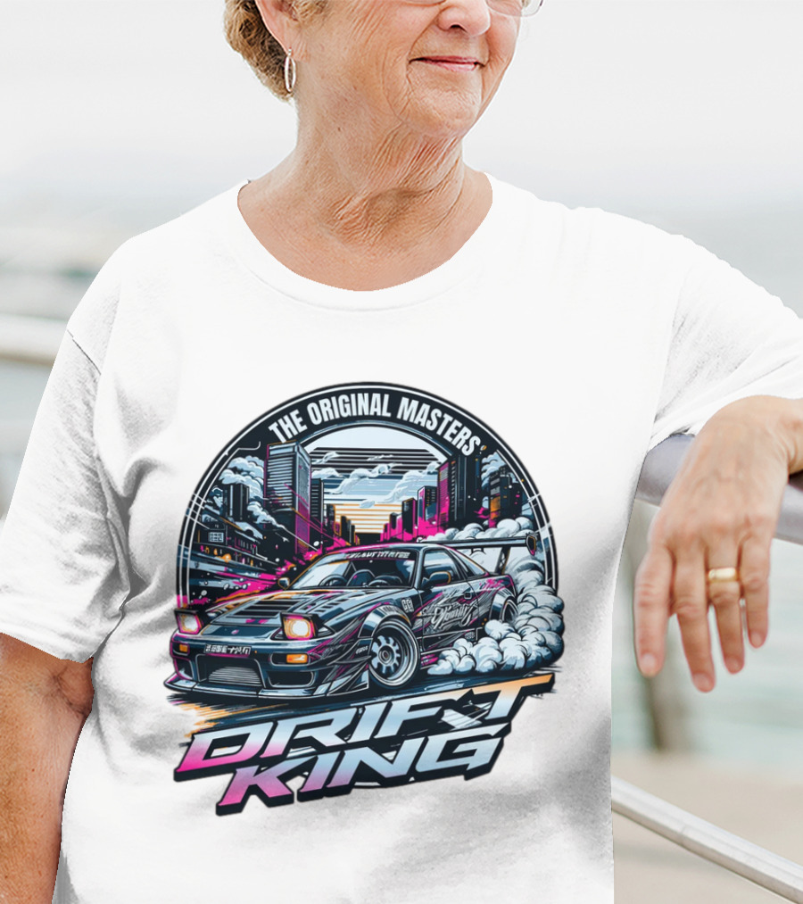 The Original Masters Drift King Vintage Street Racing Car Scene T-Shirt
