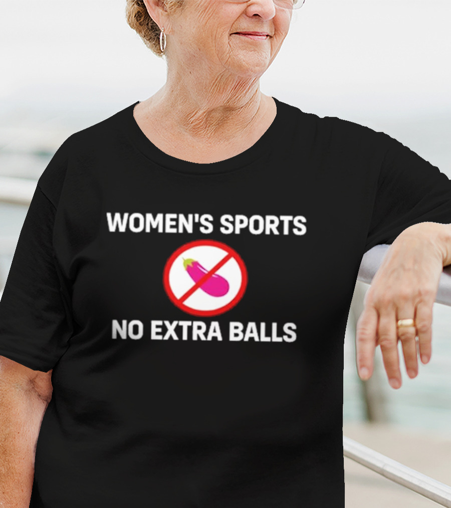 WOMEN'S SPORTS NO EXTRA BALLS Eggplant T-Shirt